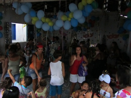 Diversão no carnaval das crianças