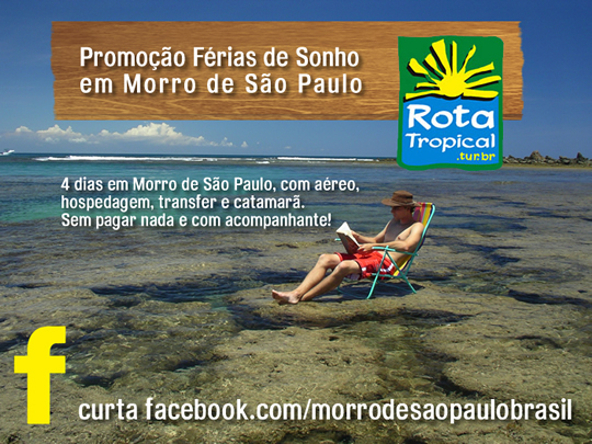 Promocao Morro de São Paulo no Facebook Promocao Morro de São Paulo no Facebook