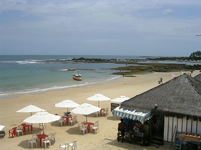 As praias ficam mais calmas na baixa temporada de Morro de São Paulo As praias ficam mais tranquilas na biaxa temporada