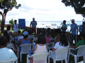 Palestra sobre Baleia Jubarte em Morro de São Paulo Palestra introdutória