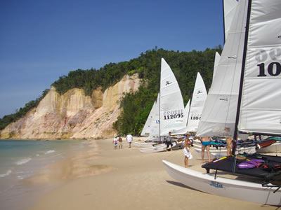Campeonato Brasileiro de Hobie Cat 2010 na Gamboa Praia da Gamboa - cenário do Brascat 2010