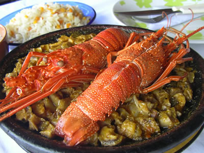 Frutos do mar em Morro de São Paulo Os frutos do mar são as especialidades