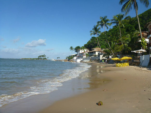 beira da praia em Morro de São Paulo beira da praia em Morro de São Paulo