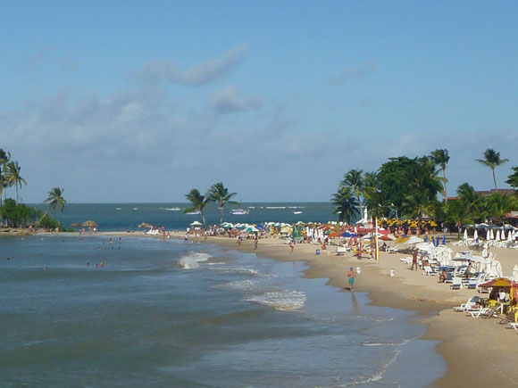 Terceira praia em Morro de São Paulo depois da retirada das barracas Terceira praia em Morro de São Paulo