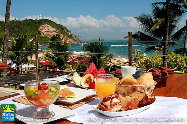 Café da manhã - Le Terrace - Morro de São Paulo