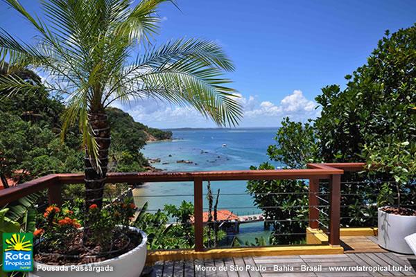 Vista da Pousada Passárgada - Morro de São Paulo