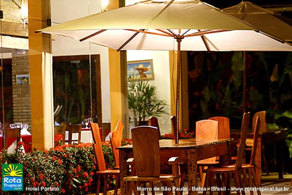 Varanda restaurante - Portaló - Morro de São Paulo