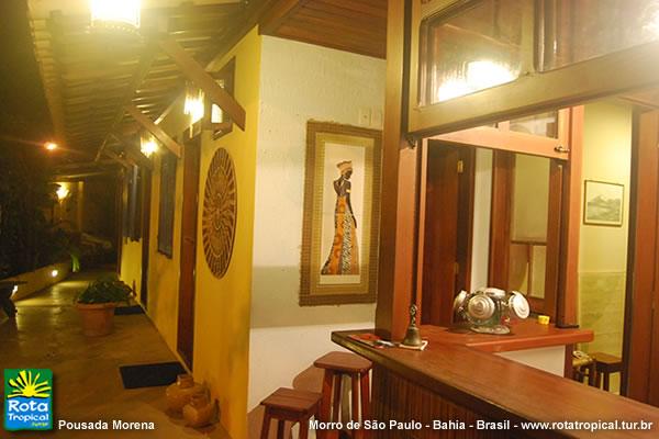 Recepção - Pousada Morena - Morro de São Paulo