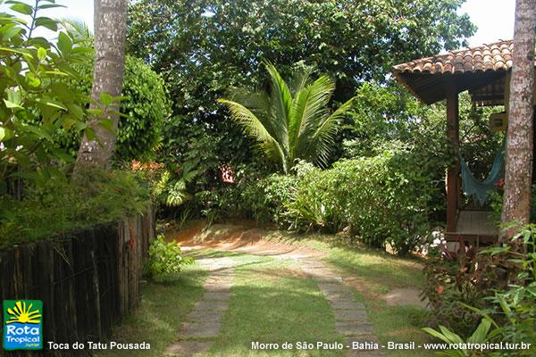 Área verde Toca do Tatu Chalets Morro de São Paulo